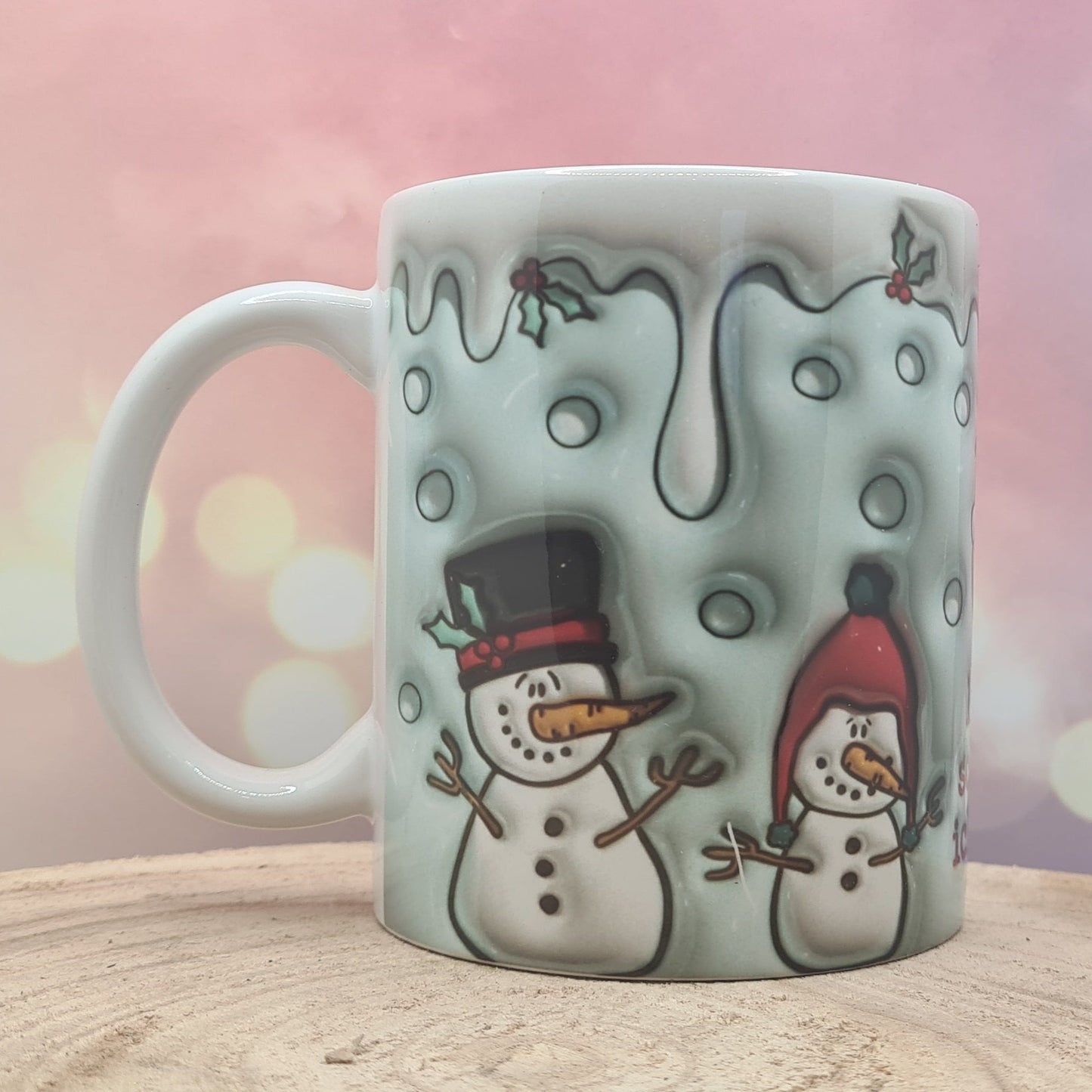 Schneemänner in Keramik 3D Optik