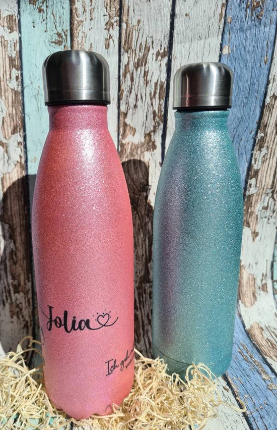 Glitzer Thermoflasche