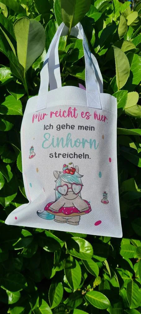 Kleine Einkaufstasche, Happy Birthday, Einhorn