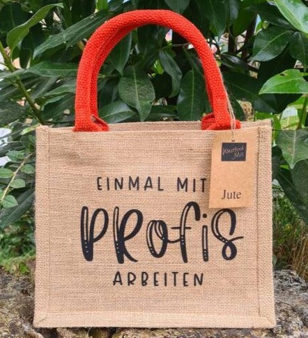 Mini Jutetasche personalisierbar