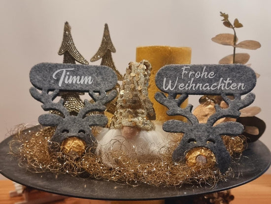 Namenskarte personalisiertes Rentier