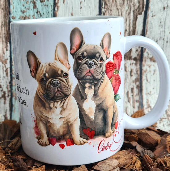 Valentinstag, Französische Bulldogge, Tasse