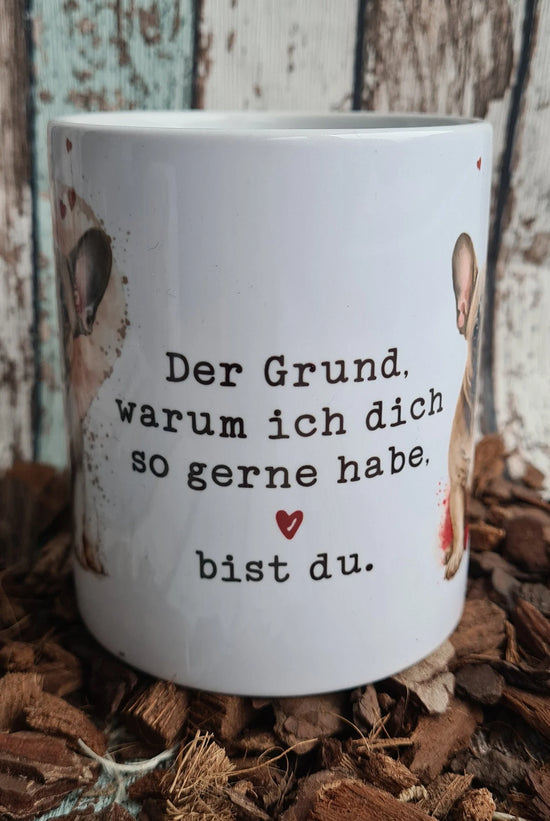 Valentinstag, Französische Bulldogge, Tasse