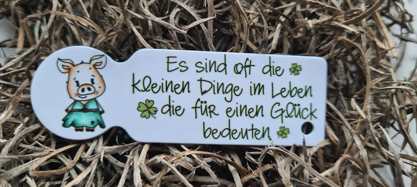 Kleine Dinge im Leben Glücksschwein