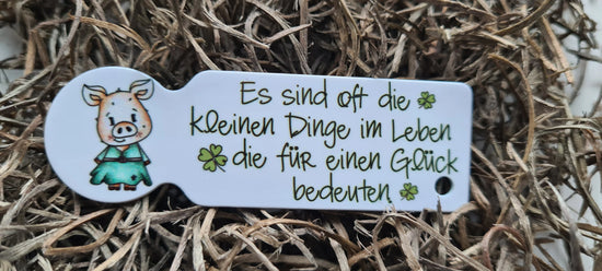 Kleine Dinge im Leben Glücksschwein