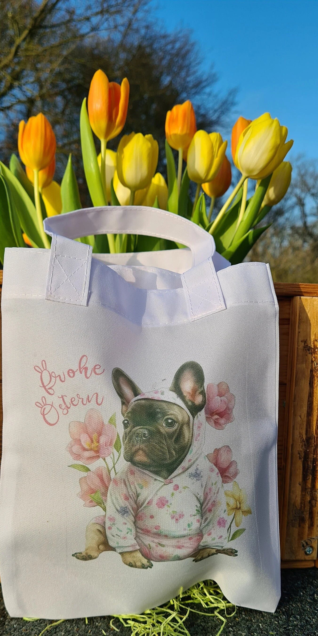 Frohe Ostern Einkaufstasche