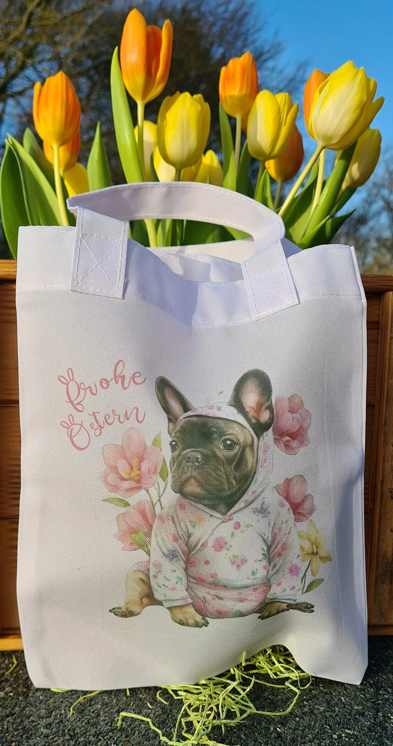 Frohe Ostern Einkaufstasche