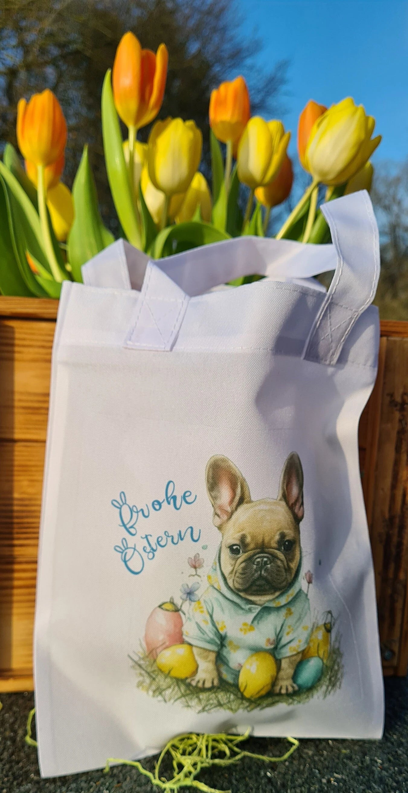 Frohe Ostern Einkaufstasche