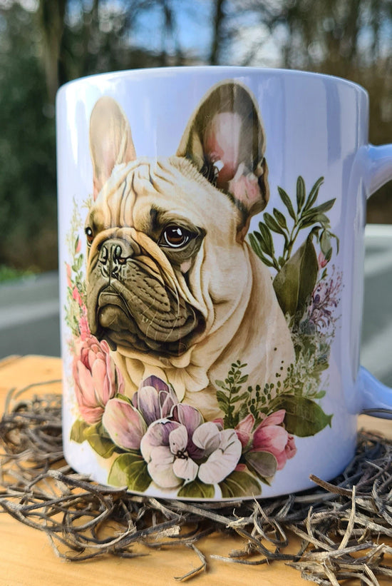 Romantisches verspieltes Frenchie Portait