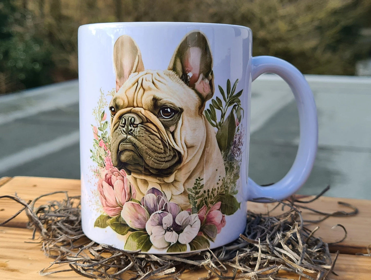 Romantisches verspieltes Frenchie Portait